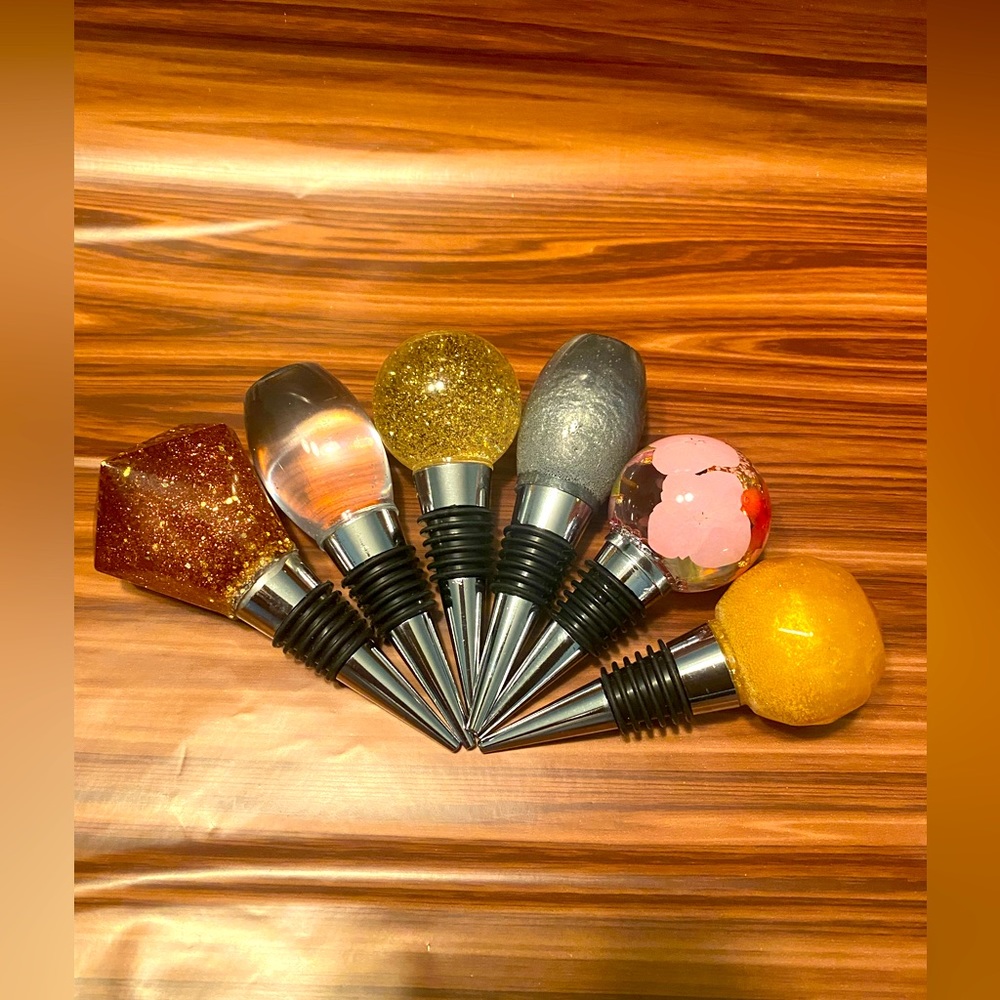 Handmade Resin Bottle Stoppers